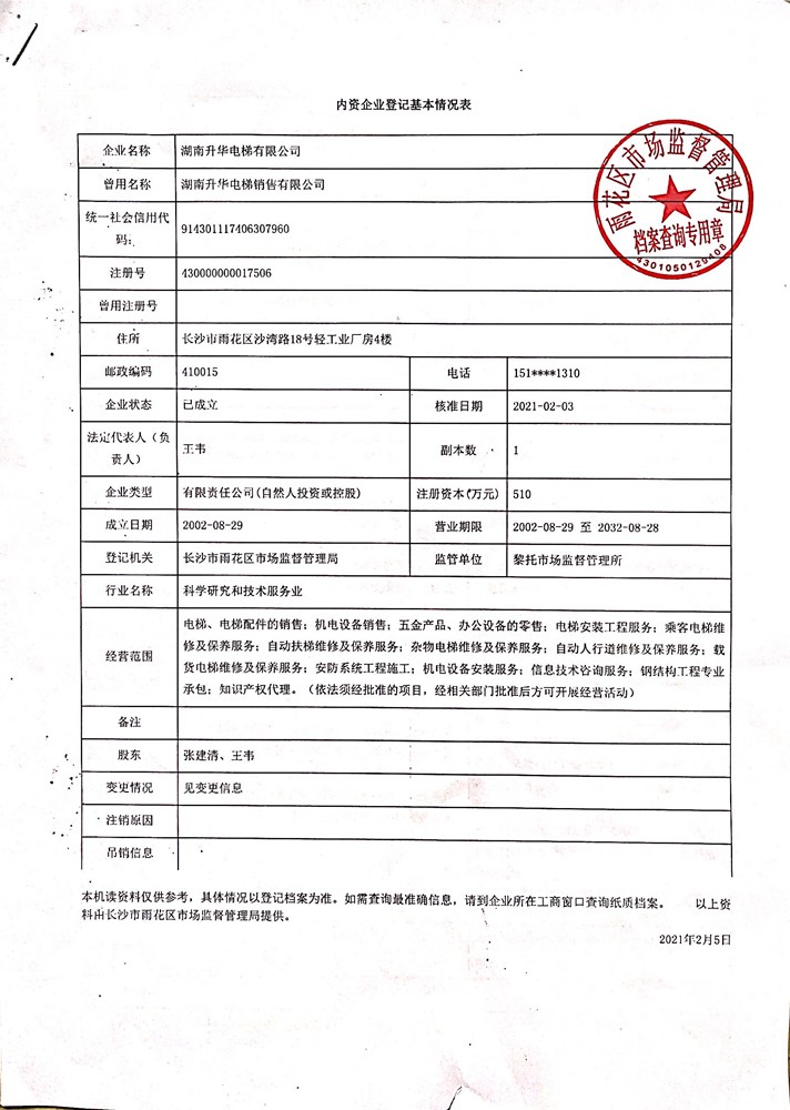 衡阳企业登记情况表1